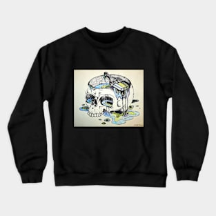 Dripping Skull Crewneck Sweatshirt